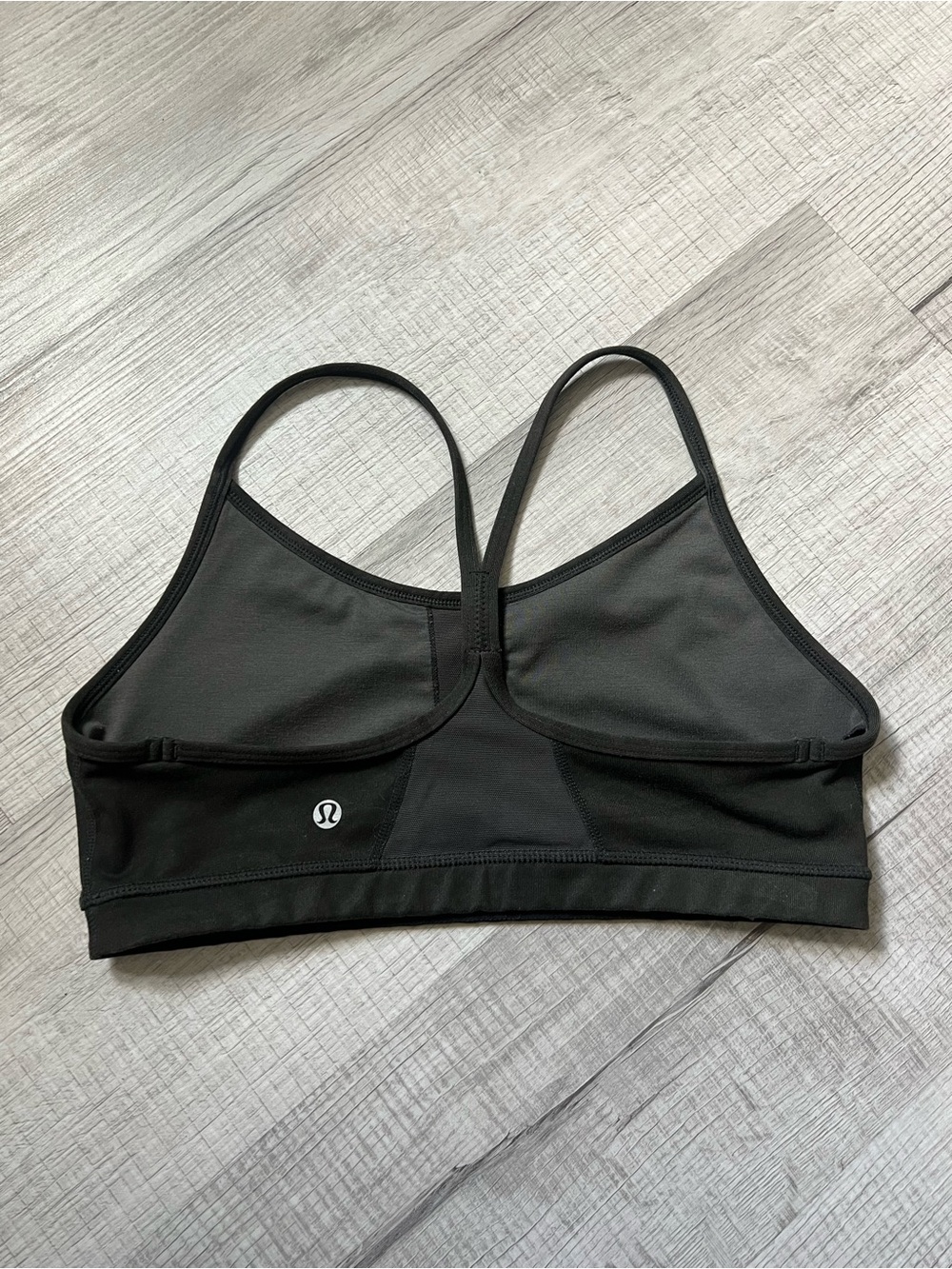 LULULEMON Flow Y Camo Scoop Neck Sports Bra - Gray Green Size 8 - Picture 5 of 11